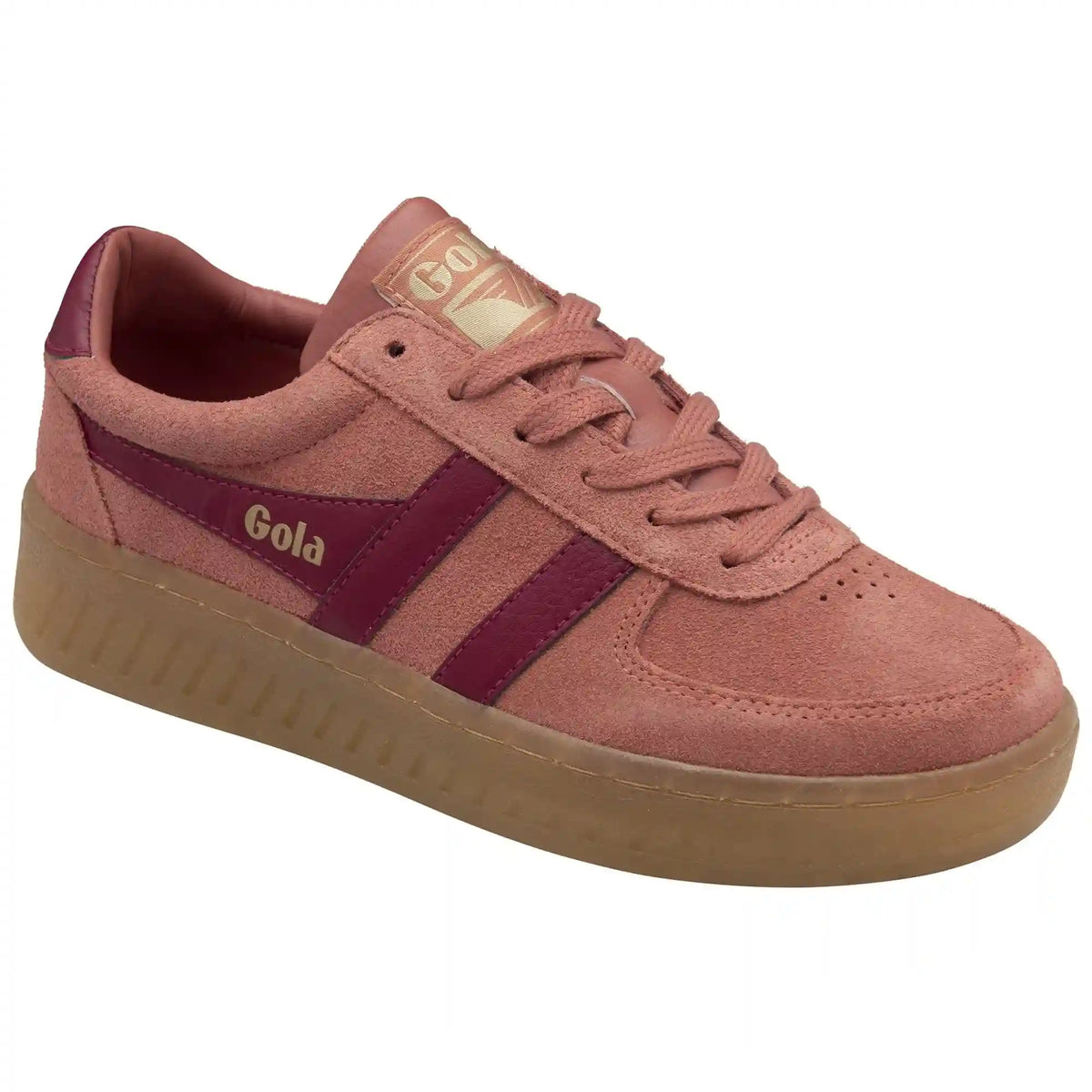 Gola Classics Women's Grandslam Suede Sneakers - Clay/Cerise/Gum