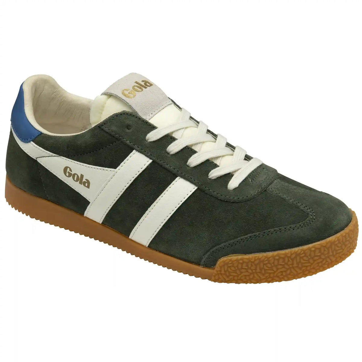 Gola Classics Men's Elan Sneakers - Dark Khaki/Off White/Sapphire