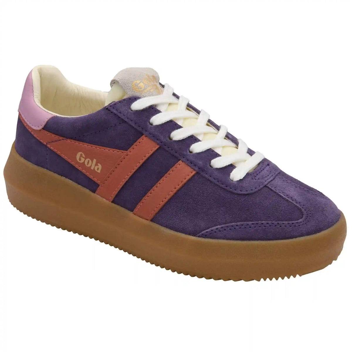 Gola Classics Women's Athena Sneakers - Plum/Orange Spice/Candy