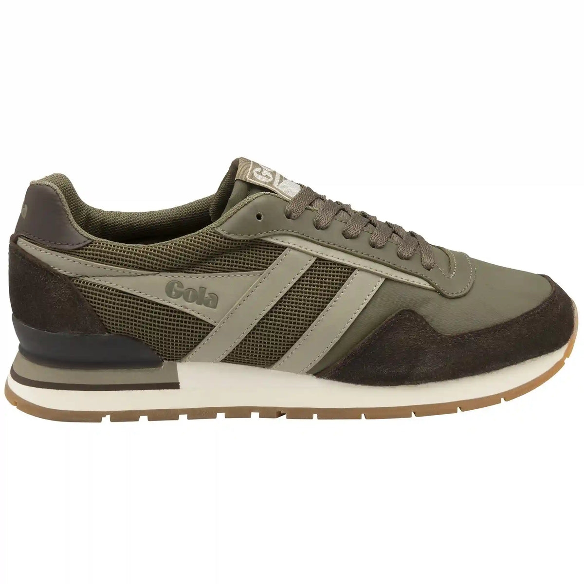 Gola Classics Men's Atlanta Sneakers - Khaki/Rhino/Dark Brown