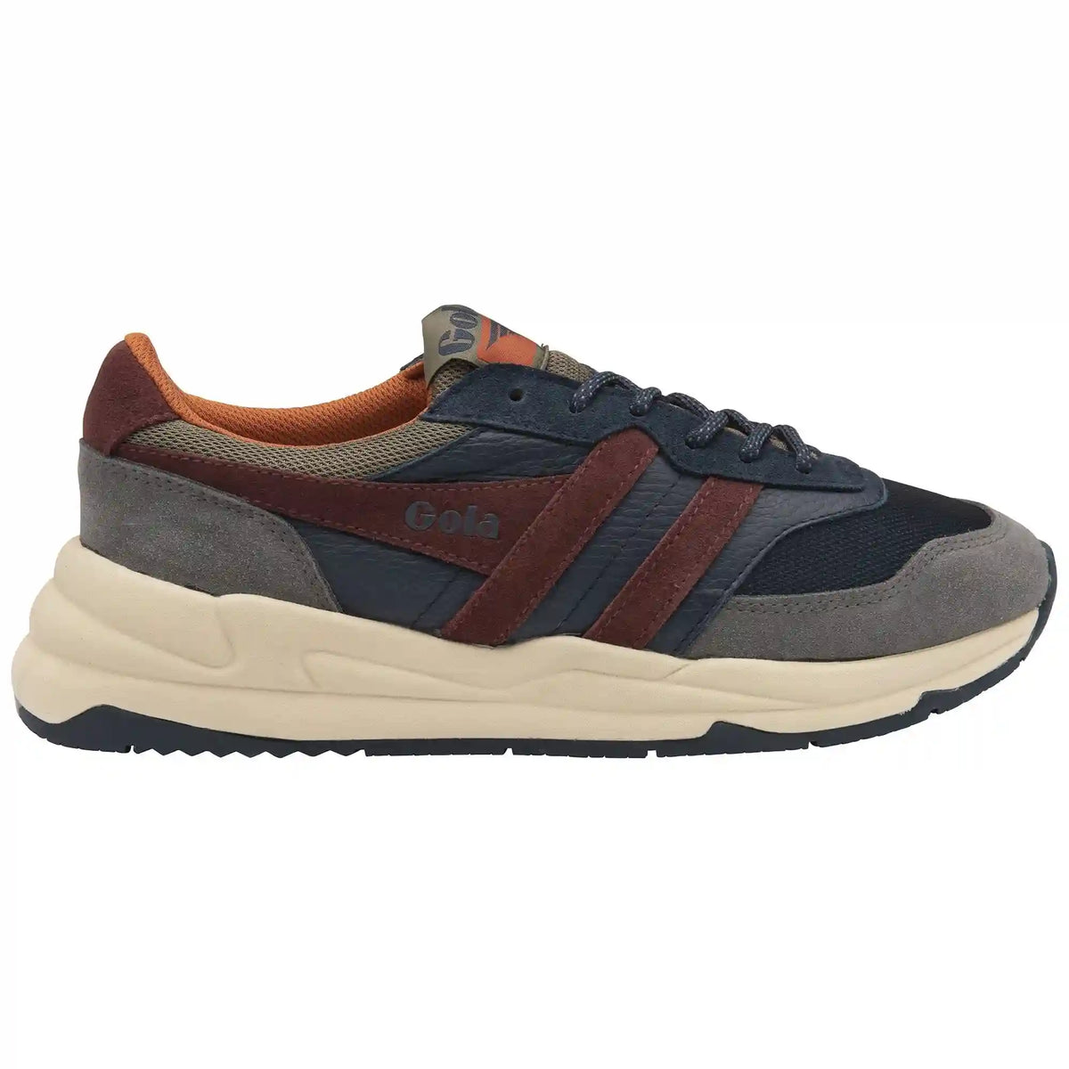 Gola Classics Men's Titan Sneakers - Navy/Ash/Burgundy