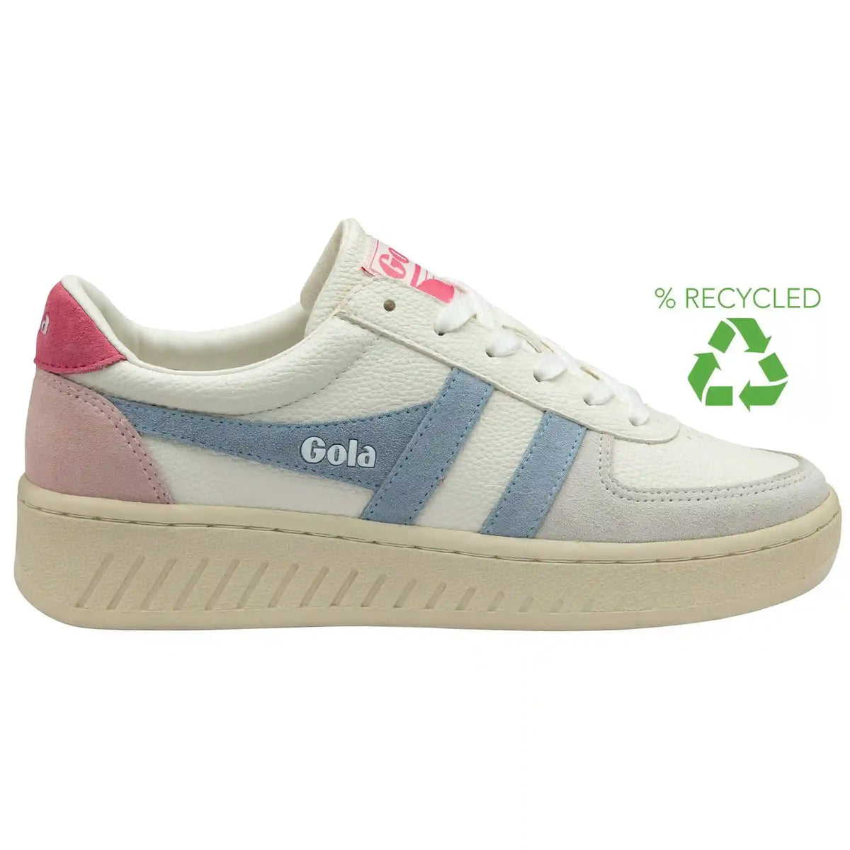 Gola Classics Women's Grandslam Trident Sneakers - White/Air/Fluro Pink