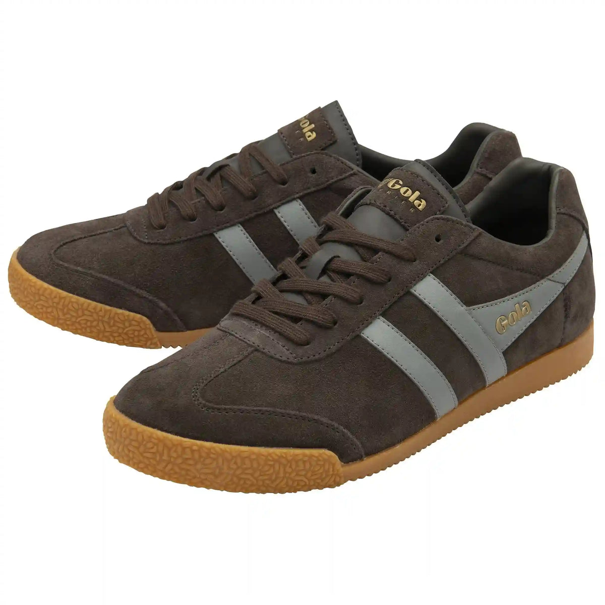 Gola Classics Men's Harrier Suede Sneakers - Mocha/Cement