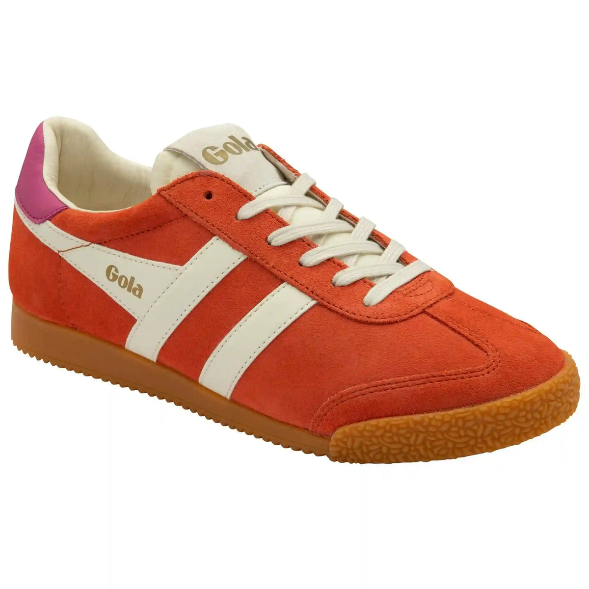 Gola Classics Women's Elan Sneakers - Hot Coral/Off White/Fuchsia