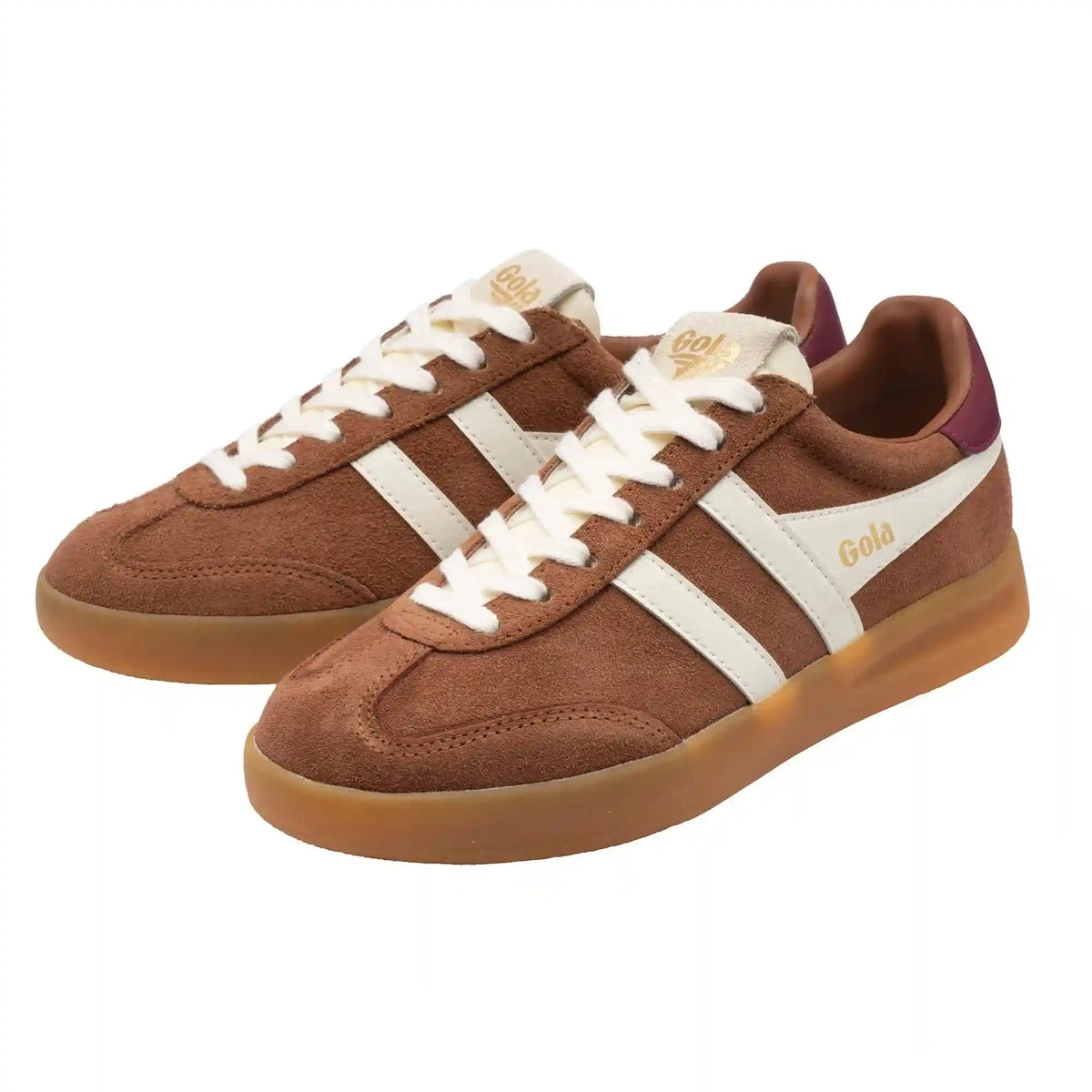 Gola Classics Women's Cyclone Sneakers - Umber/Off White/Cerise/Gum