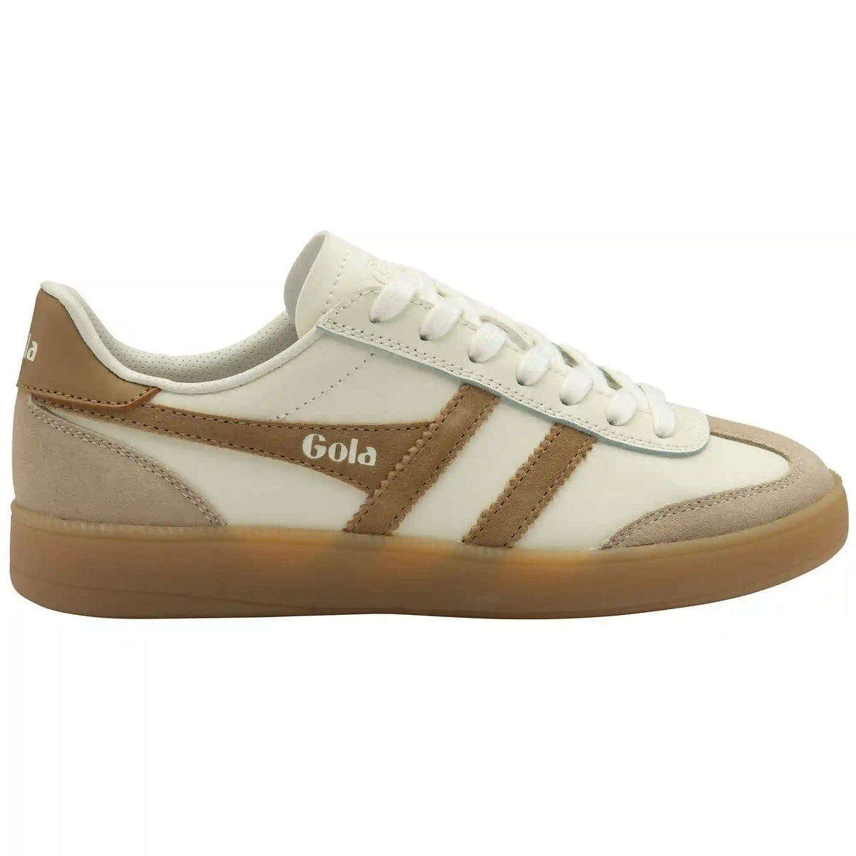 Gola Classics Women's Viper Leather Sneakers - Off White/Bone/Light Caramel/Gum